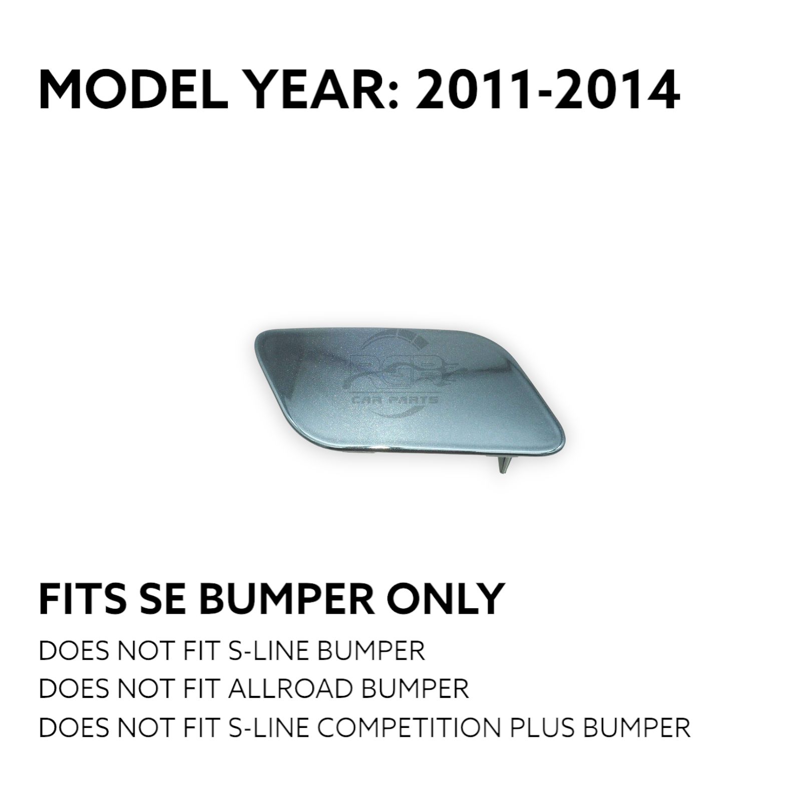 Audi Q3 8U Headlight Washer Cover Pair Left Right For 2011-2014