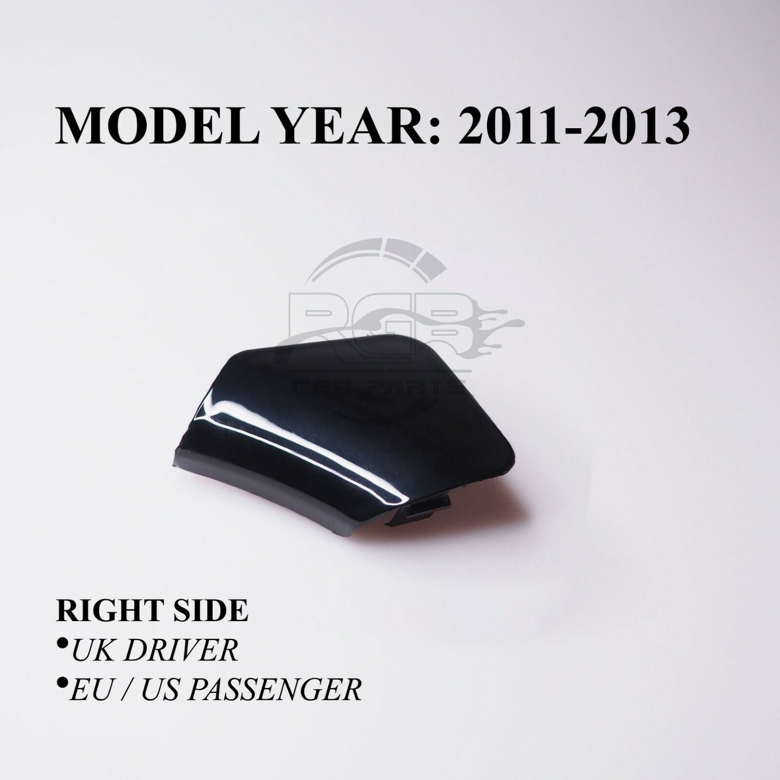 Painted Front Bumper Tow Hook Cover Toyota Highlander XU40 11-13 Choose Color/Side