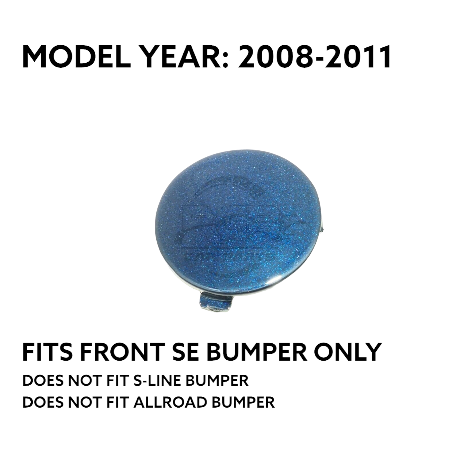 Audi A4 B8 SE Front Bumper Tow Hook Cover For Pre-Facelift 2008-2011